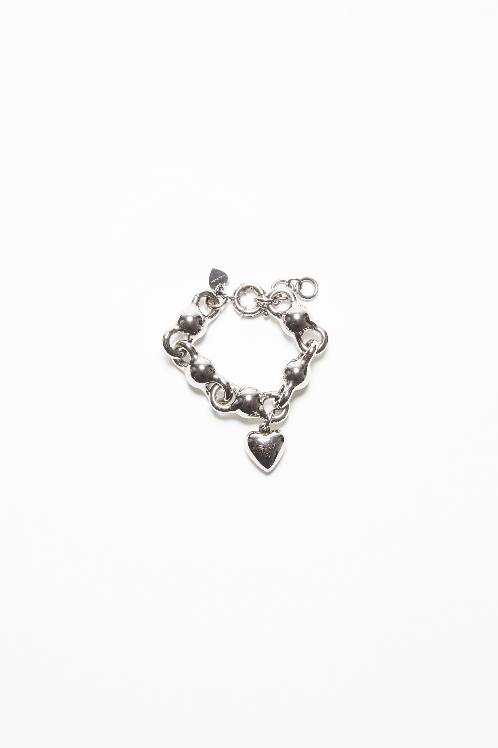 Loving Words Silver Heart Charm for Lizzy James Charm Bracelets